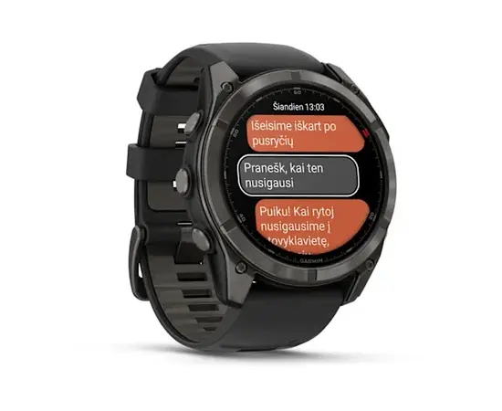 GARMIN FENIX 8 PRO 51MM, AMOLED PILKOS ANGLIES SPALVOS, 010-03199-01