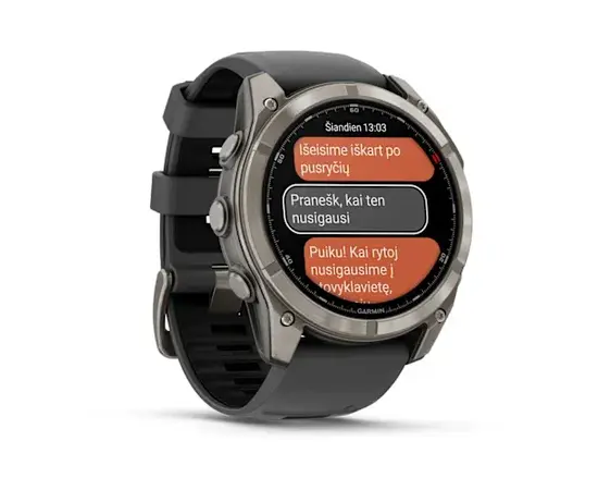 GARMIN FENIX 8 PRO 51MM, AMOLED TITANO SPALVOS, 010-03199-11