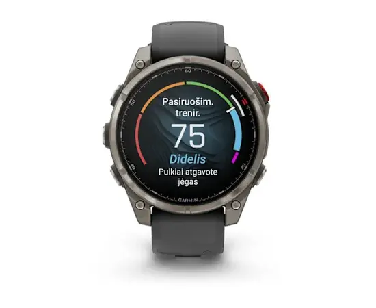 GARMIN FENIX 8 PRO 47MM, AMOLED, TITANO SPALVOS, 010-03198-11