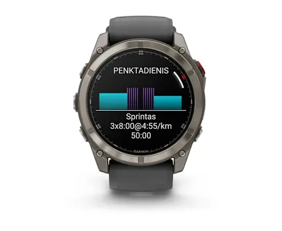 GARMIN FENIX 8 PRO 51MM, AMOLED TITANO SPALVOS, 010-03199-11