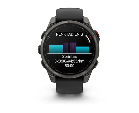 GARMIN FENIX 8 PRO 47MM, AMOLED, TITANO SPALVOS, 010-03198-11