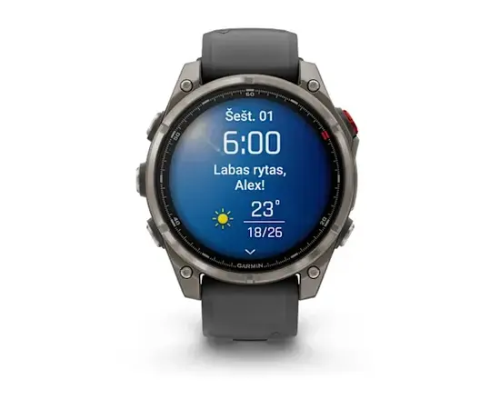 GARMIN FENIX 8 PRO 47MM, AMOLED, TITANO SPALVOS, 010-03198-11