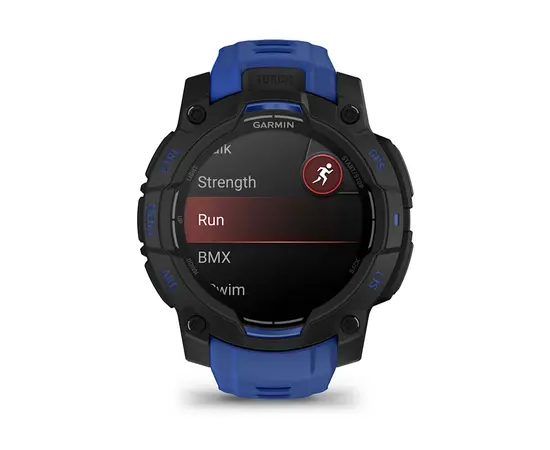 GARMIN INSTINCT 3 - 45 MM AMOLED JUODAI MėLYNAS, 010-02936-03