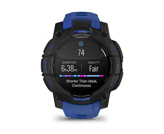 GARMIN INSTINCT 3 - 45 MM AMOLED JUODAI MėLYNAS, 010-02936-03