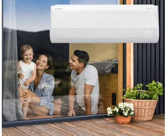 SAMSUNG BEVĖJO ORO KONDICIONIERIAUS WINDFREE COMFORT S2 2.0/2.2 KW MULTI SPLIT VIDINIS BLOKAS, AR60F07C1AWNEU+AR-CH01E