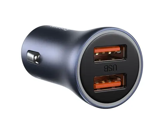 BASEUS GOLDEN CONTACTOR PRO, 2X USB, 40W AUTOMOBILINIS įKROVIKLIS, 6953156201972