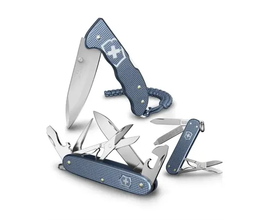 VICTORINOX EVOKE ALOX LIMITED EDITION 2026 – GLACIAL BLUE KIšENINIS PEILIS, 0.9415.L26
