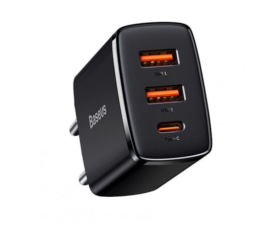 BASEUS ĮKROVIKLIS  30W 2XUSB + USB-C, 6953156207295