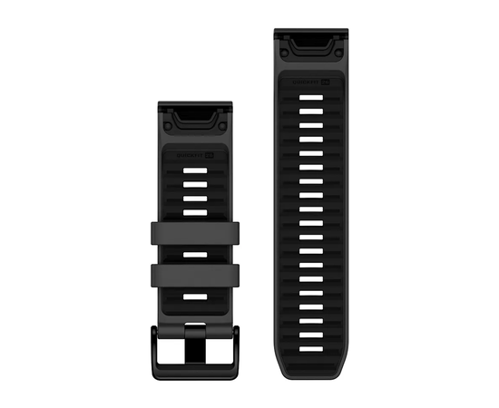 GARMIN QUICKFIT 26MM GRAFITO/JUODA SILIKONINė APYRANKė, 010-13393-10