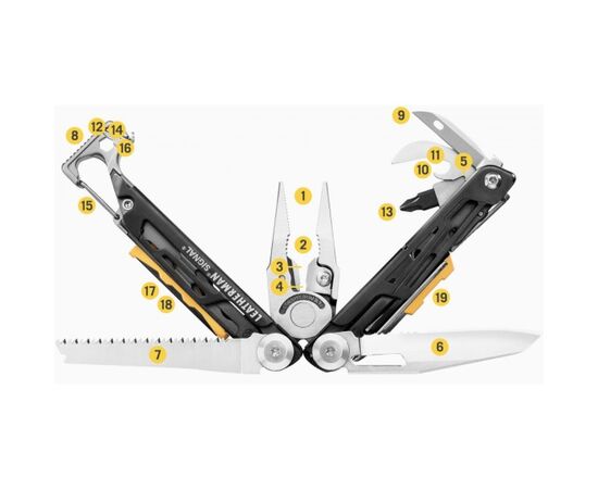 LEATHERMAN įRANKIS SIGNAL BLACK / SILVER, 832625