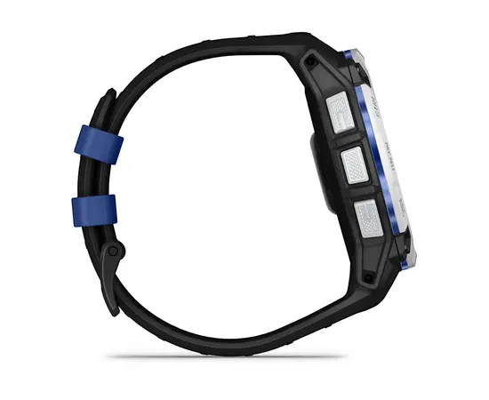 GARMIN INSTINCT 3 - 50 MM SOLAR BALTOJO AKMENS SPALVOS SU JUODU / MėLYNU DIRžELIU, 010-02935-03