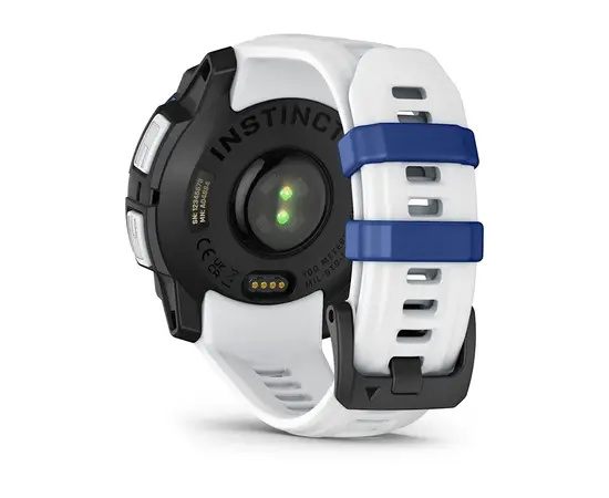 GARMIN INSTINCT 3 - 45 MM SOLAR BALTO AKMENS, 010-02934-03