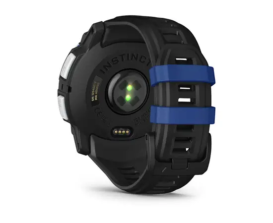 GARMIN INSTINCT 3 - 50 MM SOLAR BALTOJO AKMENS SPALVOS SU JUODU / MėLYNU DIRžELIU, 010-02935-03