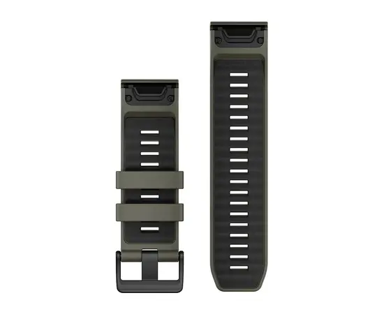 GARMIN QUICKFIT 26 ALYVUOGIų žALIOS/JUODOS SILIKONINė APYRANKė, 010-13393-12