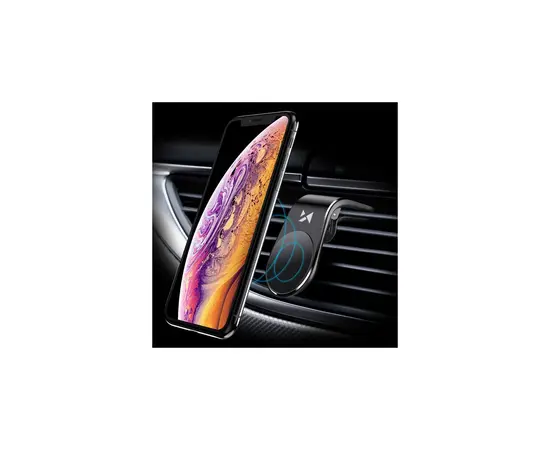 WOZINSKY MAGNETINIS AUTOMOBILINIS TELEFONO LAIKIKLIS (JUODAS), WCH-02