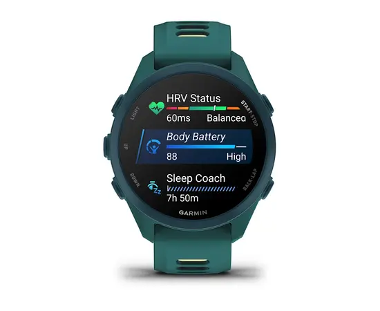 GARMIN FORERUNNER 170 MUSIC, žALIOS SPALVOS, 010-03920-12