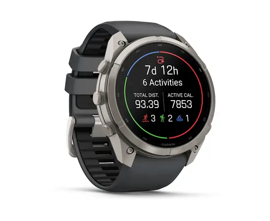 GARMIN FENIX 9 PRO 51MM – TITANO SPALVOS GRAFITO / JUODU DIRžELIU, 010-04337-26