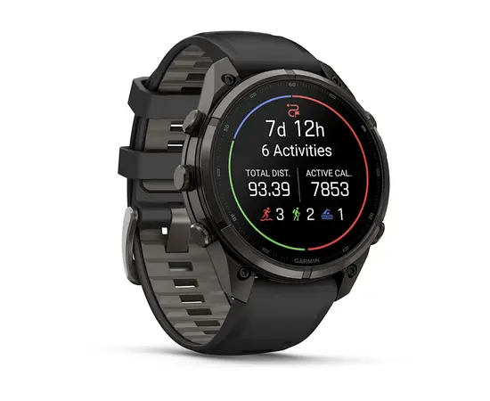 GARMIN FENIX 9 PRO 47MM – PILKOS ANGLIES SPALVOS / JUODU DIRžELIU, 010-04336-16