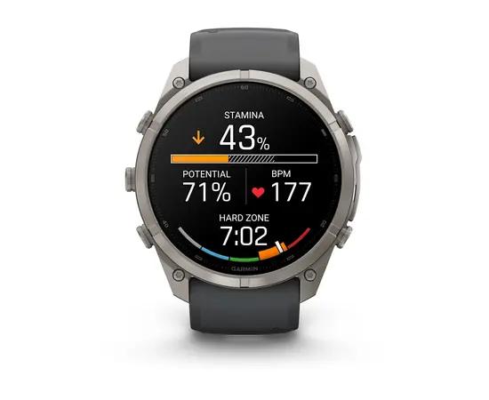 GARMIN FENIX 9 PRO 51MM – TITANO SPALVOS GRAFITO / JUODU DIRžELIU, 010-04337-26