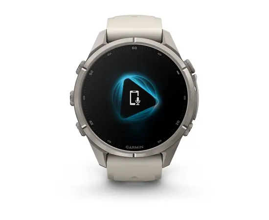 GARMIN FENIX 9 PRO 43MM – TITANO SPALVOS RūKO / SMILTAINIO DIRžELIU, 010-04335-86