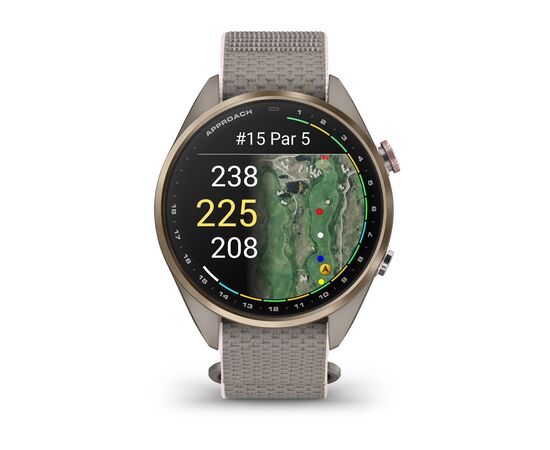GARMIN APPROACH S72 – 43 MM šVIESIOS AUKSO SPALVOS, 010-04147-04