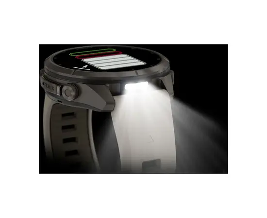 GARMIN FENIX 9 PRO 43MM – TITANO SPALVOS RūKO / SMILTAINIO DIRžELIU, 010-04335-86