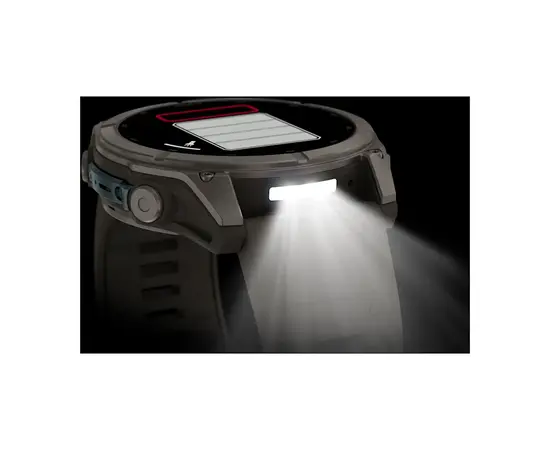 GARMIN FENIX 9 51MM – TITANO SPALVOS SU AKMENėLIų / PILKU DIRžELIU, 010-04763-01