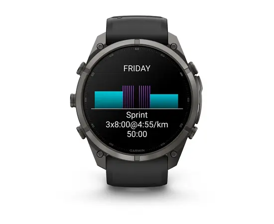 GARMIN FENIX 9 PRO 51MM – PILKOS ANGLIES SPALVOS / JUODU DIRžELIU, 010-04337-16