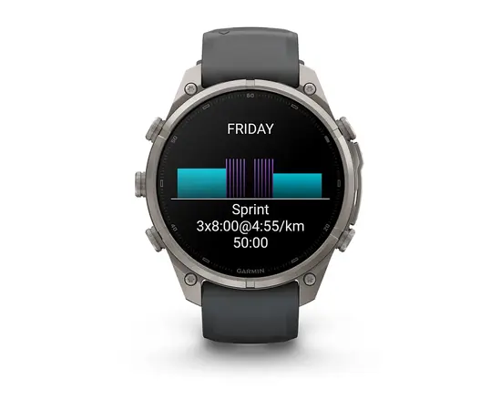 GARMIN FENIX 9 PRO 47MM – TITANO SPALVOS GRAFITO / JUODU DIRžELIU, 010-04336-26
