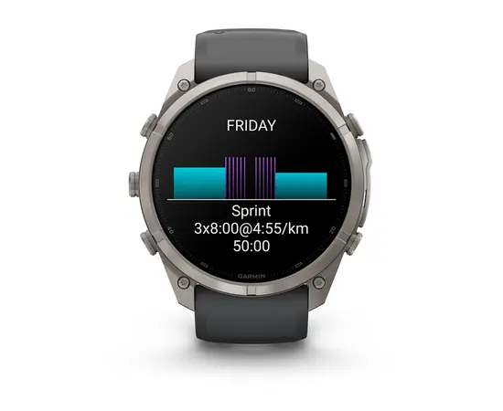 GARMIN FENIX 9 PRO 51MM – TITANO SPALVOS GRAFITO / JUODU DIRžELIU, 010-04337-26