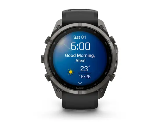 GARMIN FENIX 9 PRO 51MM – PILKOS ANGLIES SPALVOS / JUODU DIRžELIU, 010-04337-16