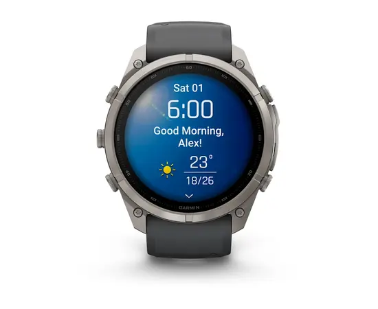 GARMIN FENIX 9 PRO 51MM – TITANO SPALVOS GRAFITO / JUODU DIRžELIU, 010-04337-26