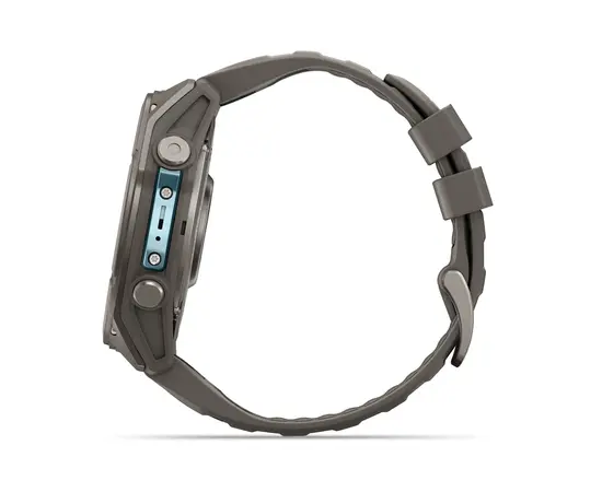 GARMIN FENIX 9 51MM – TITANO SPALVOS SU AKMENėLIų / PILKU DIRžELIU, 010-04763-01