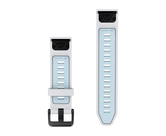 GARMIN QUICKFIT 20 MM BALTOJO AKMENS/MELSVA SILIKONINė APYRANKė, 010-14506-00