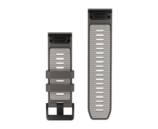 GARMIN QUICKFIT 26MM žVIRGžDO / SIDABRO PILKA SILIKONINė APYRANKė, 010-14510-00