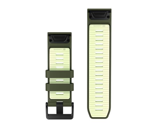 GARMIN QUICKFIT 26MM ALYVUOGIų žALIA / CITRINų SILIKONINė APYRANKė, 010-14508-01