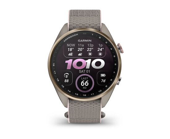 GARMIN APPROACH S72 – 43 MM šVIESIOS AUKSO SPALVOS, 010-04147-04