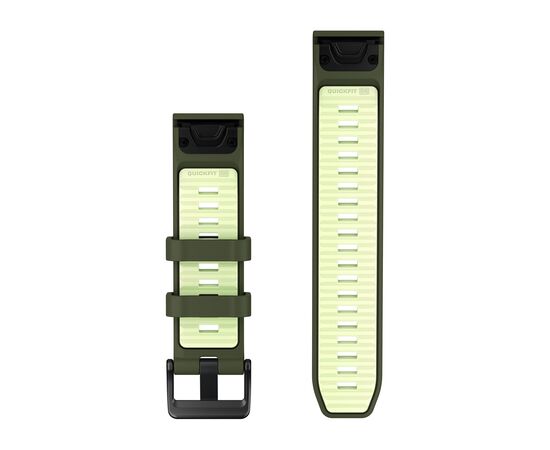 GARMIN QUICKFIT 22MM ALYVUOGIų žALIA / CITRINų SILIKONINė APYRANKė, 010-14507-01