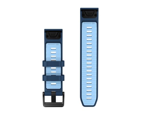 GARMIN QUICKFIT 22MM MELSVA / LEDO MėLYNA RAIžYTA SILIKONINė APYRANKė, 010-14507-00