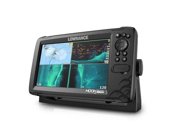 LOWRANCE HOOK REVEAL 9 SU TRIPLESHOT SONARU IR LIETUVOS EžERų žEMėLAPIAIS, 000-15531-001