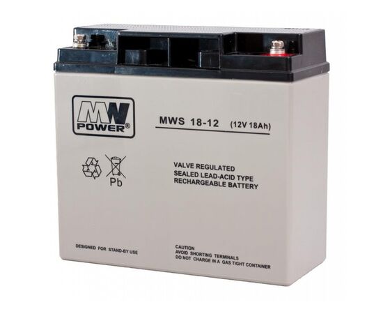 MWPower MWS 12V 18Ah AGM akumuliatorius