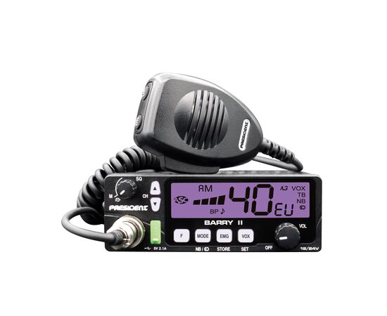 RACIJA PRESIDENT BARRY II+ AM/FM 12/24V ASC, TXPR022