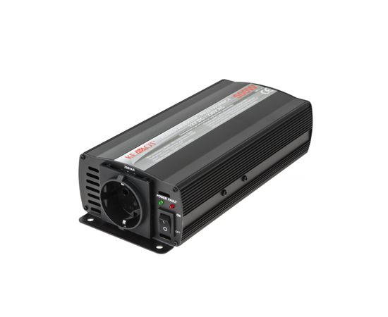 KEMOT įTAMPOS KEITIKLIS AUTOMOBILIUI 12 V DC / 230 V AC 500W, URZ3162