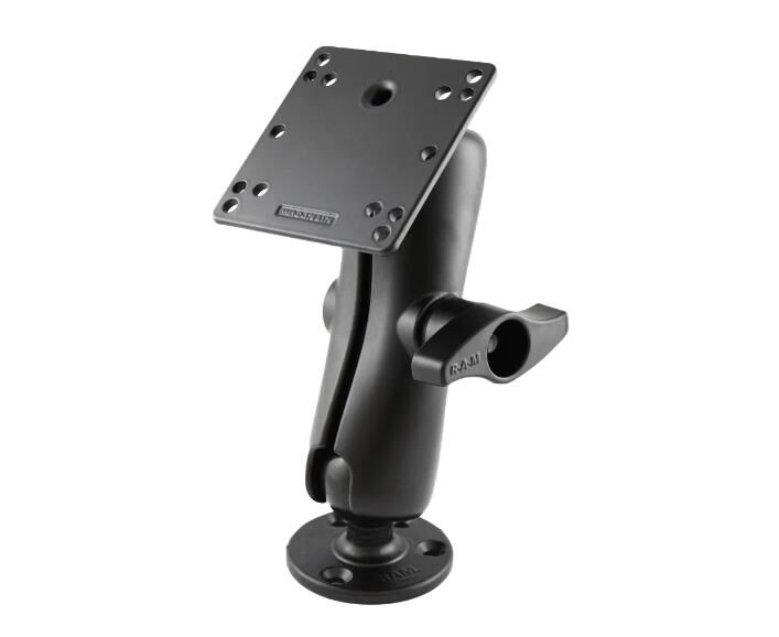 RAM Mounts Round Plate With 1.5" Ball, Medium Arm, And VESA Plate – RAM-101U-246